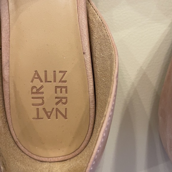 WOMENS ALIZERNATURA FLATS BUFF COLOR SIZE 11 M SUEDE LEATHER UPPER CUT OUT SIDE - Picture 8 of 10